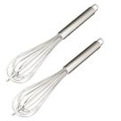 Kit 2 Pç Fouet Batedor Profissional De Ovos E Massas 34 Cm
