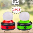 Kit 2 Pçs Abajur Luminária De Led Com Imã A Pilha Multiuso Lanterna