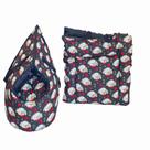Kit 2 Pçs Bolsa de Transporte e Cama Iglu Pet 2 em 1 e Colchonete Portátil Amora Top Impermeável Amora Pop Dog