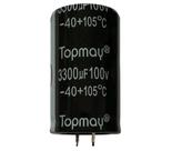 Kit 2 pçs capacitor eletrolitico 3300x100v - 3300uf x 100v