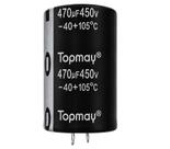 Kit 2 pçs capacitor eletrolitico 470x450v - 470uf x 450v Kit 2 pçs capacitor eletrolitico 470x450v - 470uf x 450v