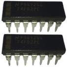 Kit 2 Pçs Circuito Integrado SN74F02 DIP