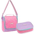 Kit 2 Pçs Escolar Lancheira Estojo Box Organizador Meninas Adolescentes Kit 2 Pçs Escolar Lancheira Estojo Box Organizador Meninas Adolescentes