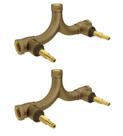 Kit 2 pçs misturador michu horizontal 4424 - 3/4x1/2" - deca