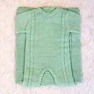 Kit 2 Pçs Saída Maternidade Macacão M/L e Manta Urso Tricot Unissex