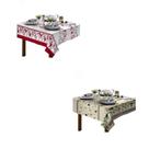 KIT 2 Pçs Toalha De Mesa 4 Lug. Quadrada Diversos Modelos