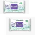 Kit 2 Pct Toalha Umedecida P/Adulto Geriátrico Essencial Premium Care 48 Unidades