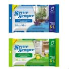 Kit 2 Pcts Pano de Limpeza Umedecido Multiuso Branco Limpa Tudo