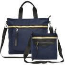 Kit 2 Peças Bolsa Feminina Transversal Mão e Ombro Grande Pequena Golden Fenix