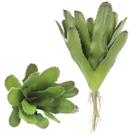 Kit 2 Peças Bromélia Planta Artificial Verde 20 Folhas 28cm