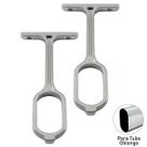 Kit 2 Peças Cabide Central Oblongo Cromado Cabideiro Para Tubo Guarda Roupa Armário Closet Arara Kit 2 Peças Cabide Central Oblongo Cromado Cabideiro Para Tubo Guarda Roupa Armário Closet Arara