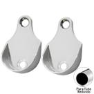 Kit 2 Peças Cabide Lateral Redondo Cromado 4,3cm Para Tubo Armário Closet Guarda Roupa Cabideiro Arara
