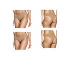 Kit 2 Peças Calcinha Tanga Nude Corte a Laser
