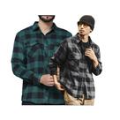 Kit 2 Peças Camisetas Masculina Xadrez Flanelada Com Bolsos Premium Kit 2 Peças Camisetas Masculina Xadrez Flanelada Com Bolsos Premium