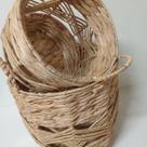 KIT 2 PEÇAS CESTA HOME&CO FIBRA NATURAL - CESTO G:33x36x36 CESTO P:26x30x30 cm KIT 2 PEÇAS CESTA HOME&CO FIBRA NATURAL - CESTO G:33x36x36 CESTO P:26x30x30 cm