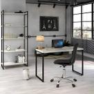 Kit 2 Peças com Mesa para Escritório 120cm e Estante Multiuso Kuadra Kit 2 Peças com Mesa para Escritório 120cm e Estante Multiuso Kuadra