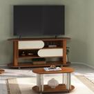 Kit 2 Peças com Rack para TV até 65 Polegadas e Mesa de Centro Mundi Marrom Cedro/Off White Kit 2 Peças com Rack para TV até 65 Polegadas e Mesa de Centro Mundi Marrom Cedro/Off White