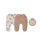 Kit 2 Peças Culote Bebê Menina Estampa Ursinha Flor Upi Uli