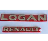 kit 2 peças emblema letreiro Renault Logan ano modelo 2013 acima todos peça cromada fita 3M kit 2 peças emblema letreiro Renault Logan ano modelo 2013 acima todos peça cromada fita 3M