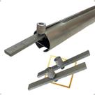 Kit 2 Peças Encaixe Emenda Varão Suiço Wave Deslizante Aço Galvanizado