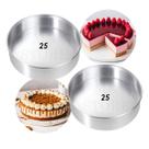Kit 2 Peças Forma Fundo Fixo Redonda 25x5 Bolo Alumínio Kit 2 Peças Forma Fundo Fixo Redonda 25x5 Bolo Alumínio