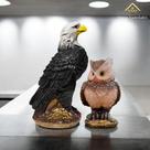 Kit 2 Peças Gavião e Coruja Espanta Pombos Passarinho Pardal Preto - AVB DECOR