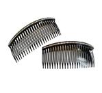 Kit 2 Peças Grampo Pente Plástico De Cabelo c/ Strass- Pente Kit 2 Peças Grampo Pente Plástico De Cabelo c/ Strass- Pente