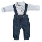 Kit 2 Peças Macacão Body Roupinha Bebê Suspensório Plush