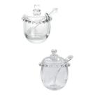 Kit 2 Peças Meleira E Açucareiro Coração Pearl Cristal