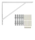 Kit 2 peças Suporte Mão Francesa Prat.40cm com Parafusos e Buchas