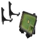 Kit 2 Peças Suporte Para Pratos e Azulejos Preto 17,5cm