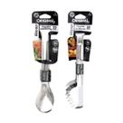 Kit 2 Pegador Inox Salada Massa Macarrão Pinça Cozinha 20cm Pegadores Universal Restaurantes