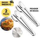 Kit 2 Pegadores de Massa Inox Grande 29 CM Ideal para Buffet de Massas Churrascarias eRestaurantes .