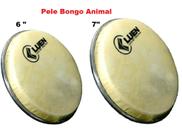 Kit 2 Peles para Bongo Animal 6" e 7" Polegadas - Luen