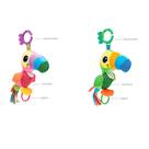 Kit 2 Pelúcia de Atividades Tucano Buba Verde e Rosa