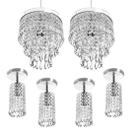 kit 2 Pendente Cristal Acr.Manucrilic + 4Lustre Clearcrilic kit 2 Pendente Cristal Acr.Manucrilic + 4Lustre Clearcrilic