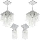 Kit 2 Pendente Cristal Acrilico Marrycrillic +2 Clearcrilic Kit 2 Pendente Cristal Acrilico Marrycrillic +2 Clearcrilic