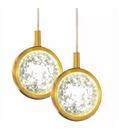 Kit 2 Pendente Dourado Urano Lavabo Sala Quarto Cabeceira