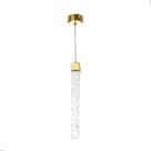 Kit 2 Pendente Empire Led Cristal Com Bolhas 3 Cores Em 1- Cinderella Decor