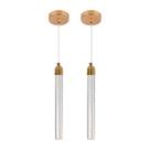 Kit 2 Pendente Empire Red 3 cores Redondo Vidro Efeito Bolhas Led