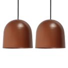 Kit 2 Pendente Luminária Roma Bronze P/ Lâmpada E27 Bivolt