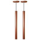 Kit 2 Pendente Luminária Tubo Cobre 50 Cm