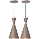 Kit 2 Pendente Lustre Luminária Londres Fendi