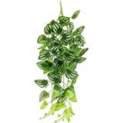 Kit 2 Pendente Planta Artificial Permanente Verde Realista