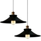 Kit 2 Pendentes Industrial 38 Cm Vintage Retro Nordic Loft