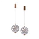 Kit 2 Pendentes Led Cristal Diamante Luxo Moderno Nitrolux