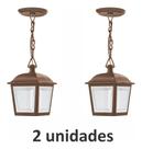 Kit 2 Pendentes Luminária de teto Lustre vintage Retro 340