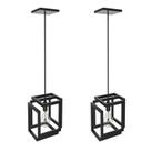 Kit 2 Pendentes Luminárias Infinity Industrial Preto