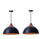 Kit 2 Pendentes Meia Lua 40cm C/ Chapéu Alumínio Decorações