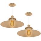 Kit 2 Pendentes Nordic Industrial 38 Cm New Cobre